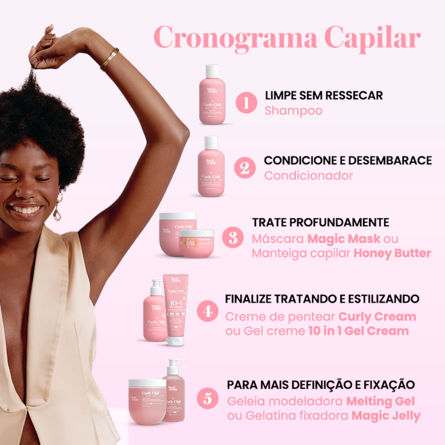 Magic Beauty Curly Crush Gelatina Modeladora Magic Jelly 500g